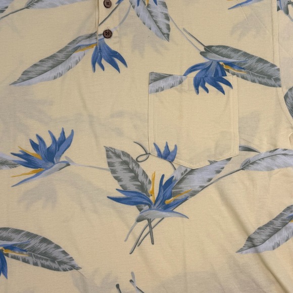 Tommy Bahama Hawiian Floral Print Hula Dancer Polo Shirt Men's Large - Lot‎ of 2 - Picture 13 of 16